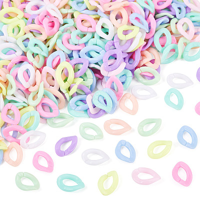 700Pcs Opaque Acrylic Linking Rings MACR-TA0002-86-1