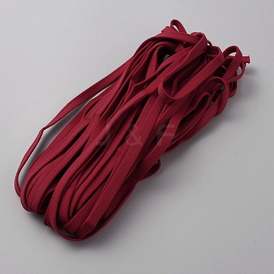 Flat Nylon Elastic Ribbon OCOR-WH0077-89B-1