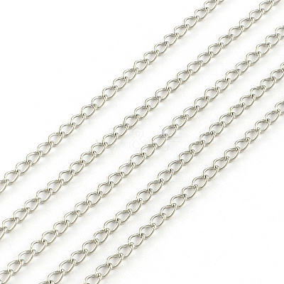 Tarnish Resistant 304 Stainless Steel Curb Chains CHS-R008-23-1