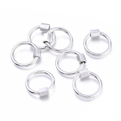 Brass Screw Carabiner Lock Charms KK-I673-09P-1