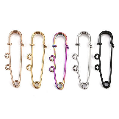 304 Stainless Steel Kilt Pins with 2 Loops STAS-K252-05A-M-1