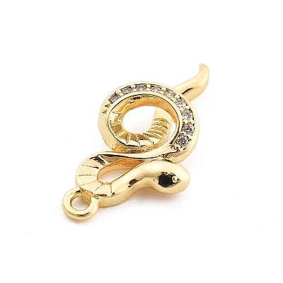 Brass Micro Pave Cubic Zirconia Pendants KK-M321-01F-G01-1