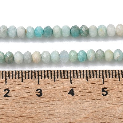 Natural Flower Amazonite Beads Strands G-L651-B02-4x3mm-1