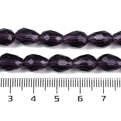 Transparent Glass Beads Strands EGLA-N013-T8mm-D06-1