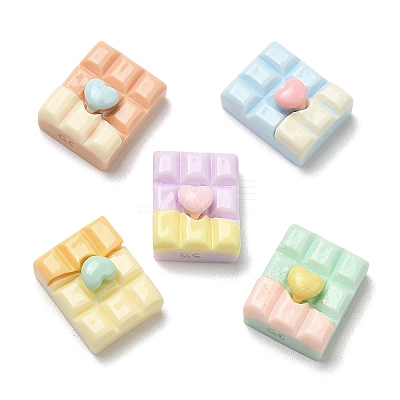 Opaque Resin Cabochons RESI-K027-05-1