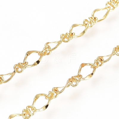 3.28 Feet Brass Figure 8 Chain X-CHC-G007-02G-1