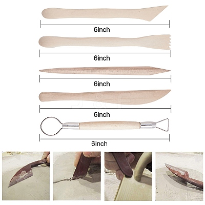 23pcs/set Ceramic Pottery Clay Model Home Craft Art TOOL-BC0007-01-1