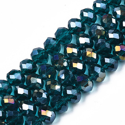 Electroplate Glass Beads Strands EGLA-A034-T2mm-B25-1