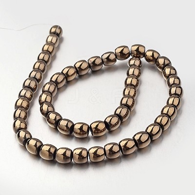 Electroplate Non-magnetic Synthetic Hematite Bead Strands G-F300-43-06-1