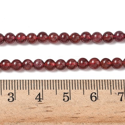 Natural Garnet Beads Strands X-G-Z104-A01-4mm-1