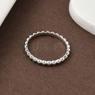 925 Streling Silver Plain Band Rings RJEW-P164-01A-P-1