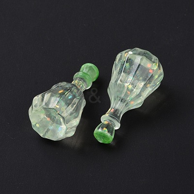 Dummy Bottle Transparent Resin Cabochon RESI-E025-06A-1