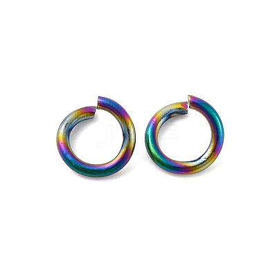 Ion Plating(IP) 304 Stainless Steel Open Jump Rings STAS-N098-062G-01-1