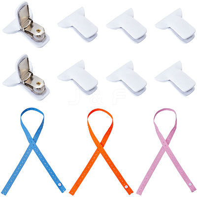 3Pcs 3 Colors Polyester Clothes Organizer Elastic Bands FIND-CN0001-68B-1