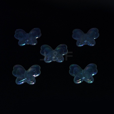 UV Plating Luminous Transparent Acrylic Beads OACR-P010-11E-1