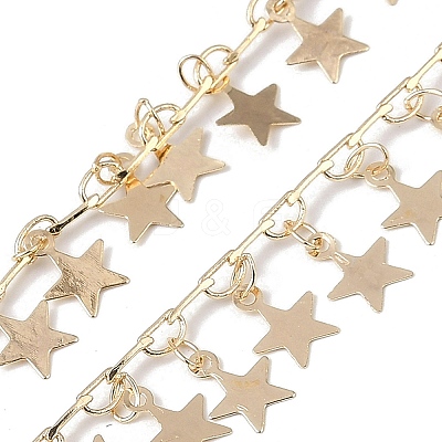 Handmade Brass Star Chains CHC-Z001-22KCG-1