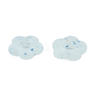 Marbled Stone Style Opaque Acrylic Beads OACR-G009-06A-1