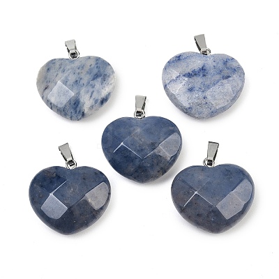 Natural Blue Aventurine(Dyed & Heated) Pendants G-A281-02P-07-1