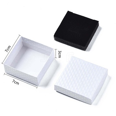 Square Cardboard Jewelry Boxes CBOX-N012-34B-1