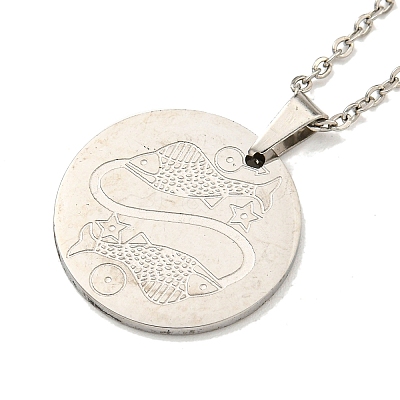 Non-Tarnish Constellation Pendant Necklaces LS-NJEW-S422-04P-12-1
