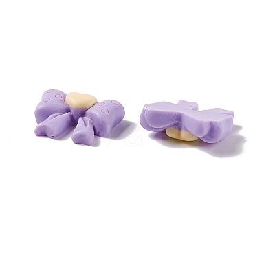 Bowknot Opaque Resin Cabochons RESI-G041-C01-1
