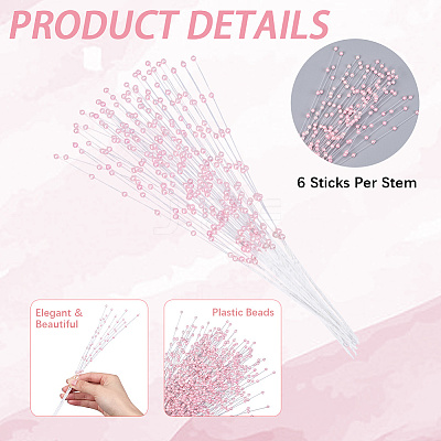 Plastic Imitation Pearl Artificial Flower Bouquet FIND-WH20003-87B-1