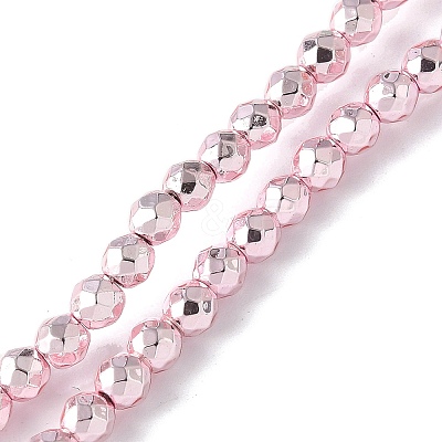 Baking Paint Synthetic Non-Magnetic Hematite Beads Strands G-H020-K01-09-1