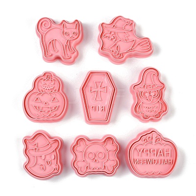 Halloween Plastic Cookie Candy Food Cutters Molds DIY-K080-04-1