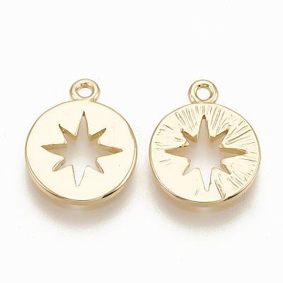 Brass Charms X-KK-T020-89G-1