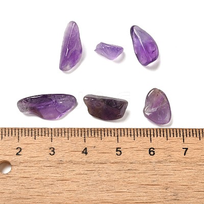 Natural Amethyst Chip Beads G-Q193-02B-1