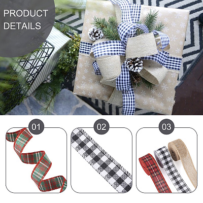 6 rolls 6 Style Polyester Ribbons OCOR-PJ0001-005-1