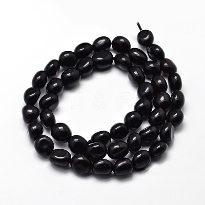 Dyed Natural Obsidian Nuggets Beads Strands G-J335-04-1