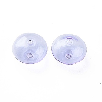 Transparent Handmade Blown Glass Globe Beads GLAA-T012-52B-1