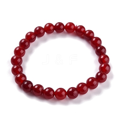 Dyed Natural Jade Beads Stretch Bracelets BJEW-G633-B-13-1