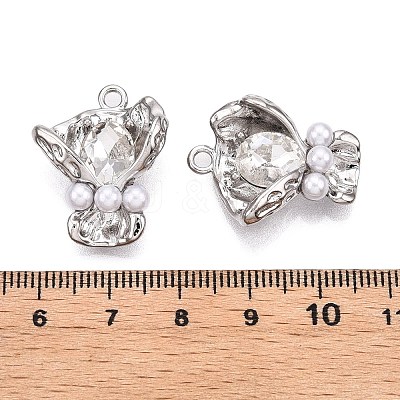 Rack Plating Alloy Rhinestone Pendants PALLOY-P303-09P-A-1