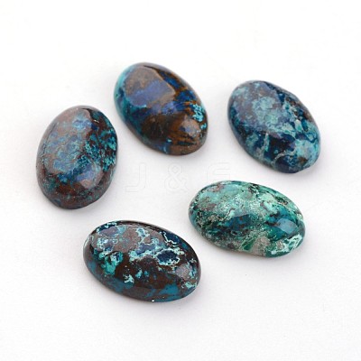 Natural Chrysocolla Cabochons X-G-D804-01-1