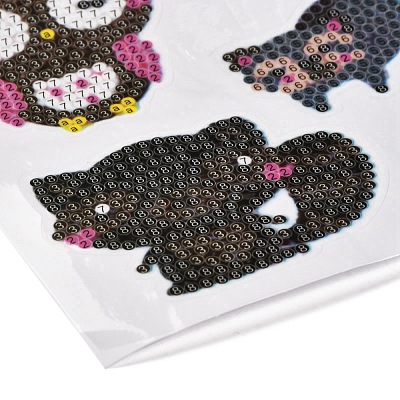 DIY Owl Diamond Painting Stickers Kits For Kids DIY-O016-19-1
