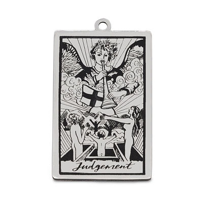 Non-Tarnish 201 Stainless Steel Pendants STAS-S105-LA211-3-1