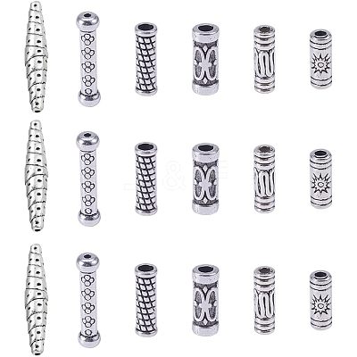Tibetan Style Alloy Beads TIBEB-NB0001-07-1