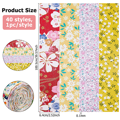 40Pcs Cotton Fabric AJEW-WH0314-750-1