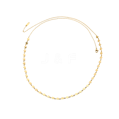 304 Stainless Steel Link Chain Necklaces for Women STAS-OY013-97G-1