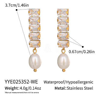 304 Stainless Steel Oval Stud Earrings LS-HE5353-4-1