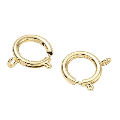 Brass Spring Ring Clasps KK-CBA1AE8-05F-G-1