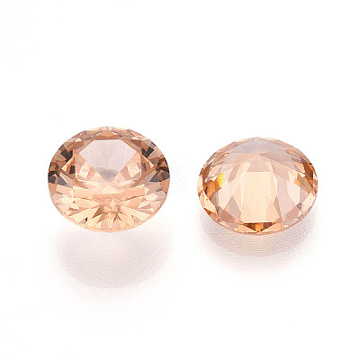 Diamond Shaped Cubic Zirconia Pointed Back Cabochons ZIRC-R004-10mm-04-1
