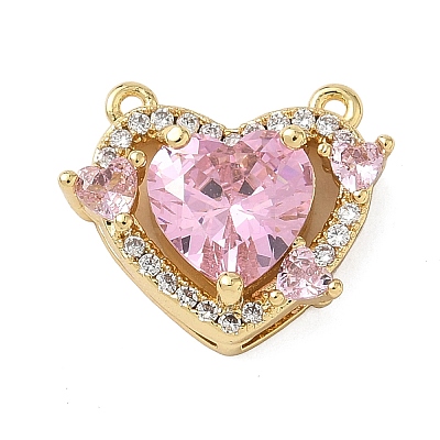 Brass Pave Cubic Zirconia Pendants KK-A273-27G-1