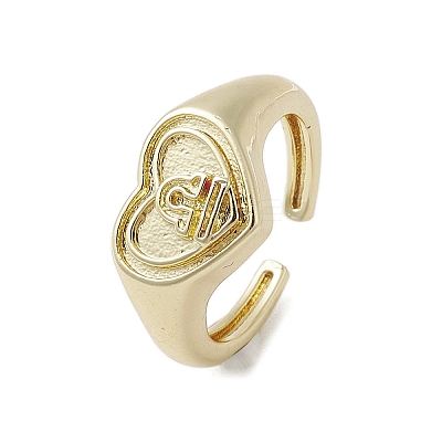 Brass Adjustable Open Rings RJEW-K257-86G-07-1