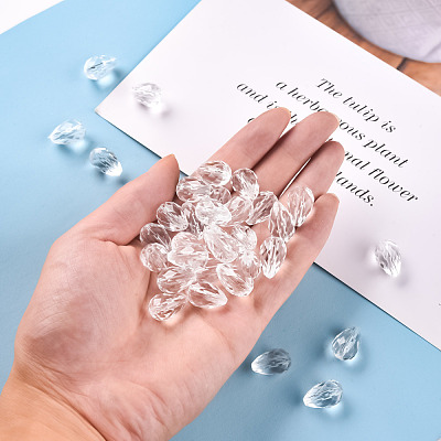 Transparent Acrylic Beads TACR-S128-01-1