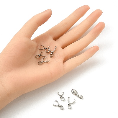 8Pcs 4 Size 304 Stainless Steel Pinch Bails STAS-YW0001-65-1