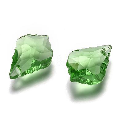 Faceted Glass Pendants GLAA-F068-C-1