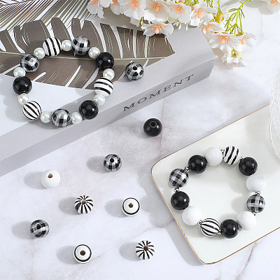 DIY Round Wooden Beads Bracelets Jewelry Making Kits DIY-SP0001-45A-1